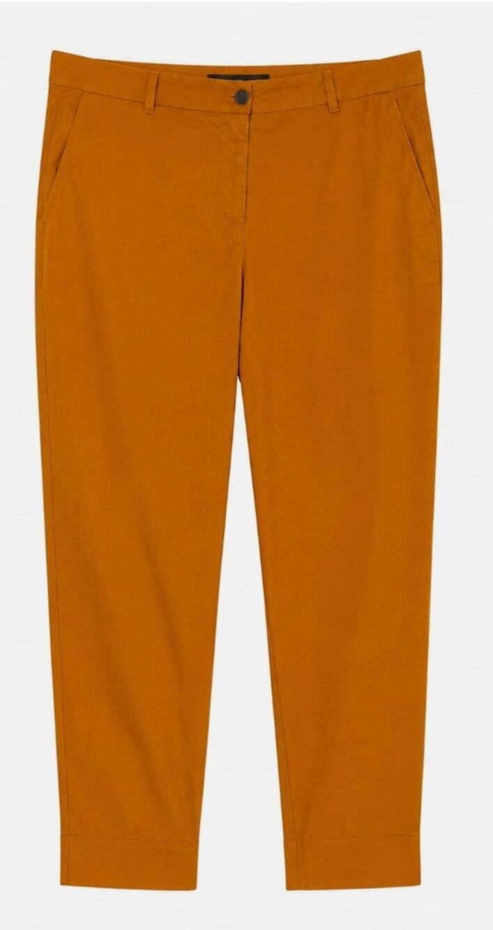 Wildfang the Essential Trouser Khaki Ochre Cotton Stretch